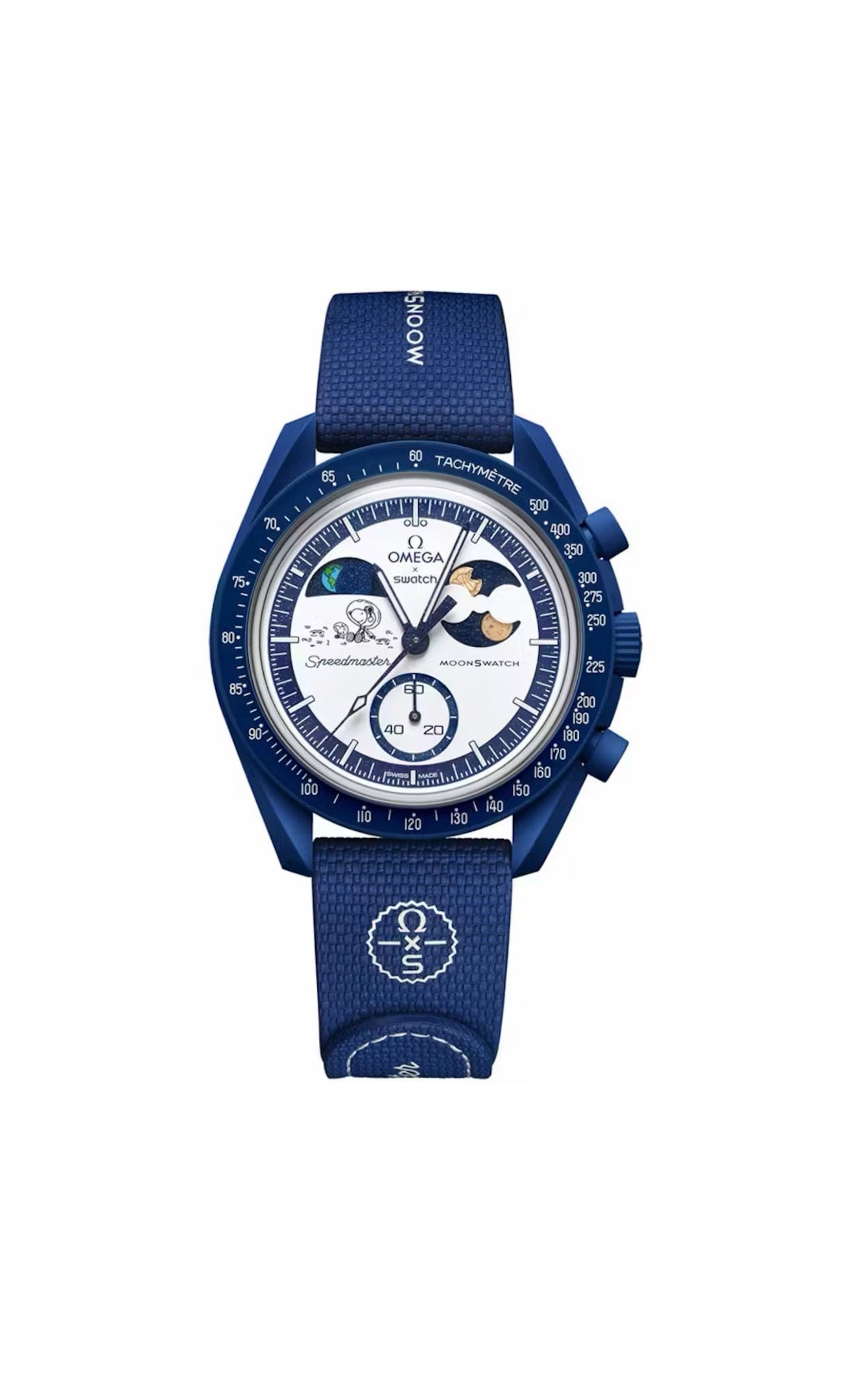Swatch x Omega Bioceramic Moonswatch Mission To Earthphase Moonshine Snoopy Gold (Beaver Moon)