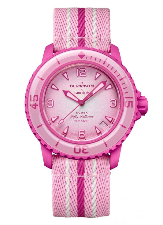 Blancpain x Swatch Scuba Fifty Fathoms Pink Ocean