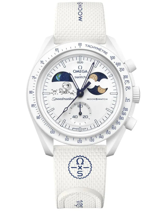 Swatch x Omega Bioceramic Moonswatch Mission To Earthphase Moonshine Gold (Cold Moon)