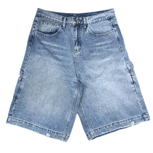 Extra Baggy Carpenter Shorts Light Blue
