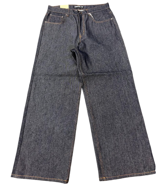 Raw Blue Denim Baggy Jeans