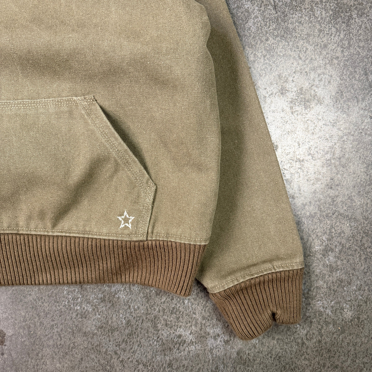 CANVAS WORK JACKET - OLIVE