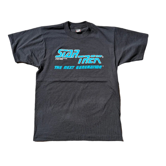 Vintage Star Trek 1991 Next Gen Tee Navy