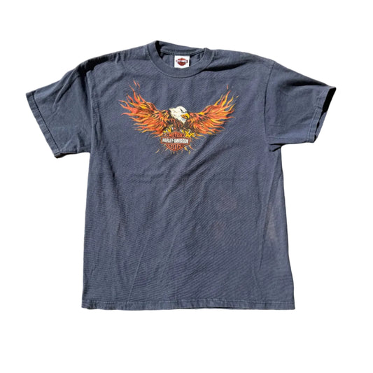Vintage Harley Lakeland Tee Blue