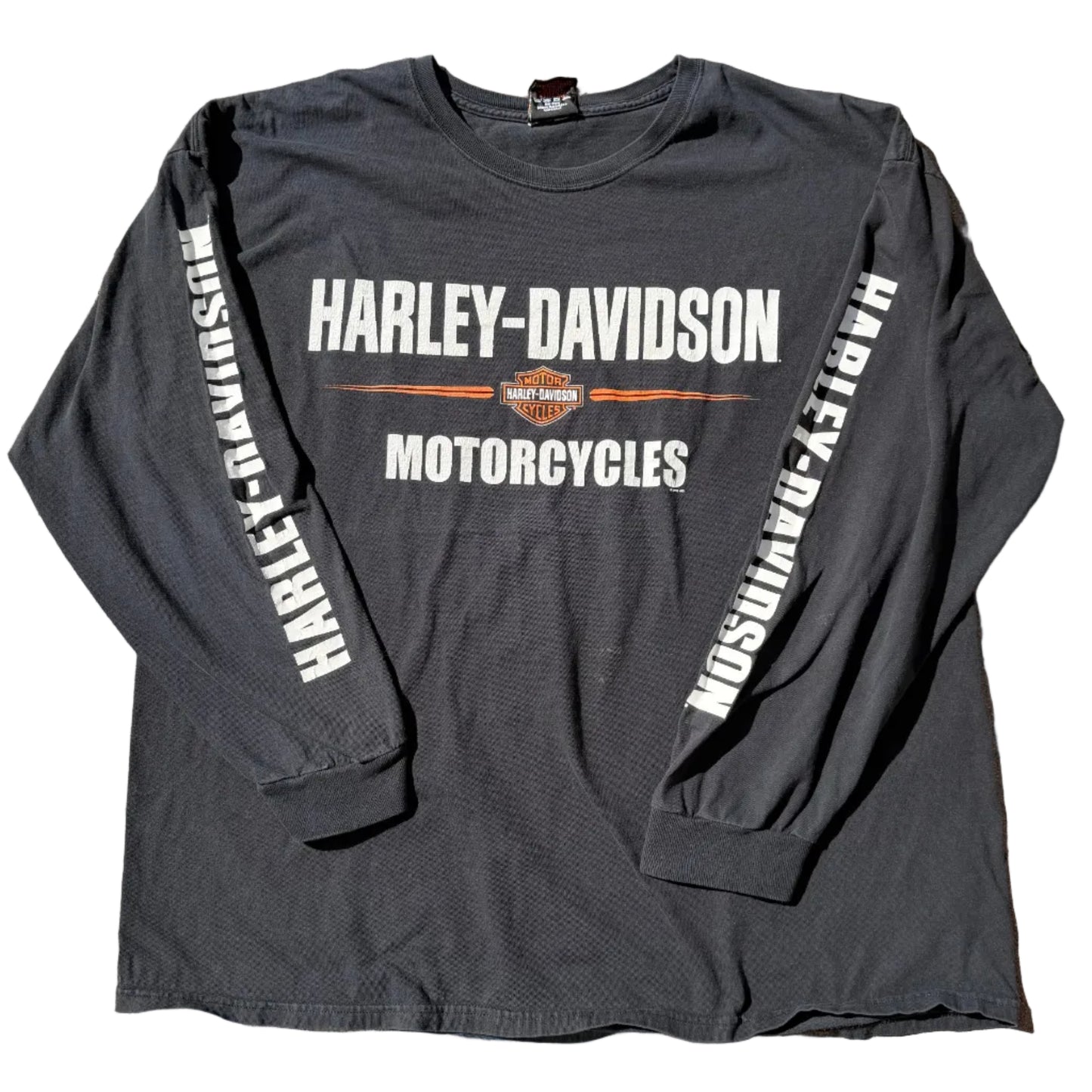 Vintage Harley Orange County LS Tee Black