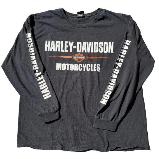 Vintage Harley Orange County LS Tee Black