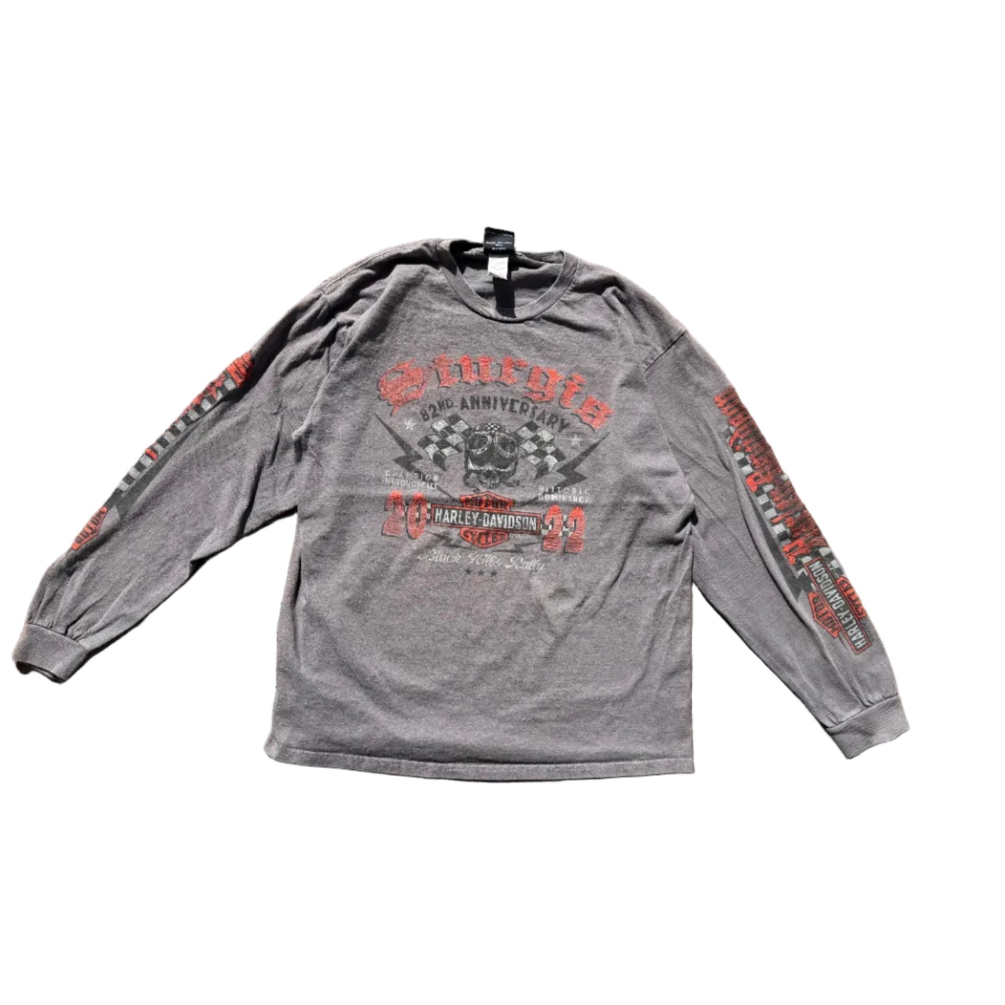 Vintage Harley Sturgis LS Tee Grey