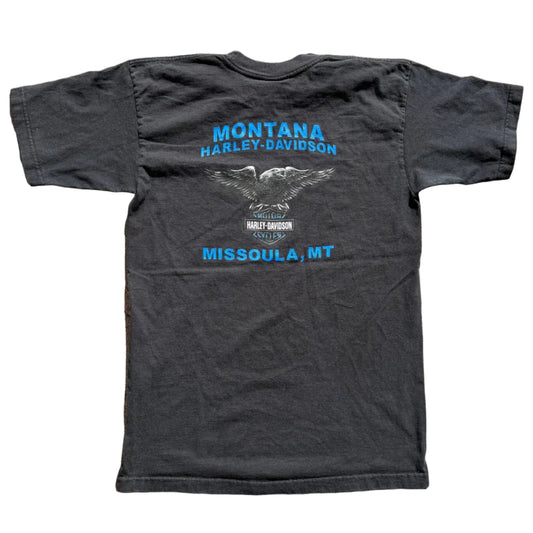 Vintage Harley Montana Tee Black