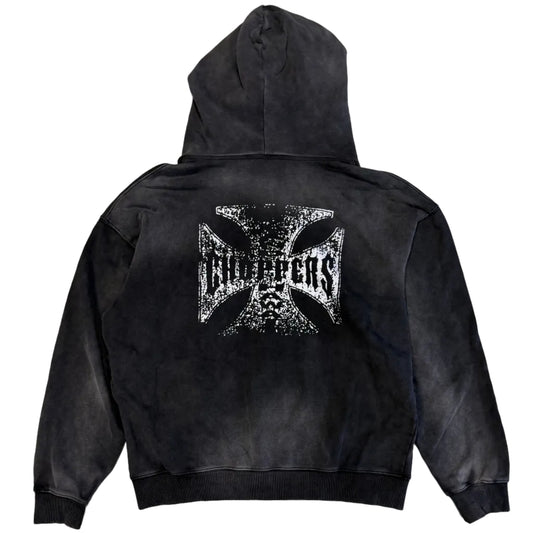 West Coast Choppers Dotted Zip Up Hoodie