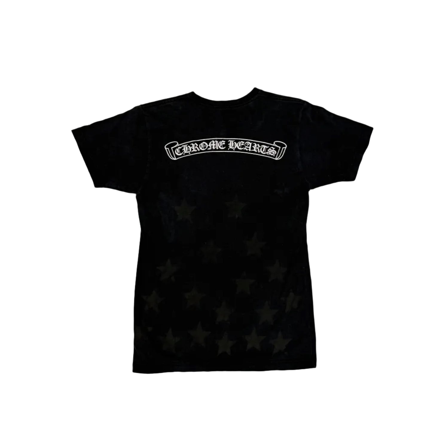 USED Chrome Hearts Black Scroll Tee