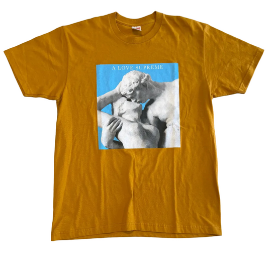 USED Supreme FW14 John Coltrane A Love Supreme Tee Mustard
