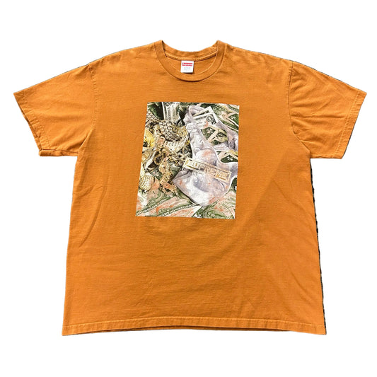 USED Supreme Money Tee Orange