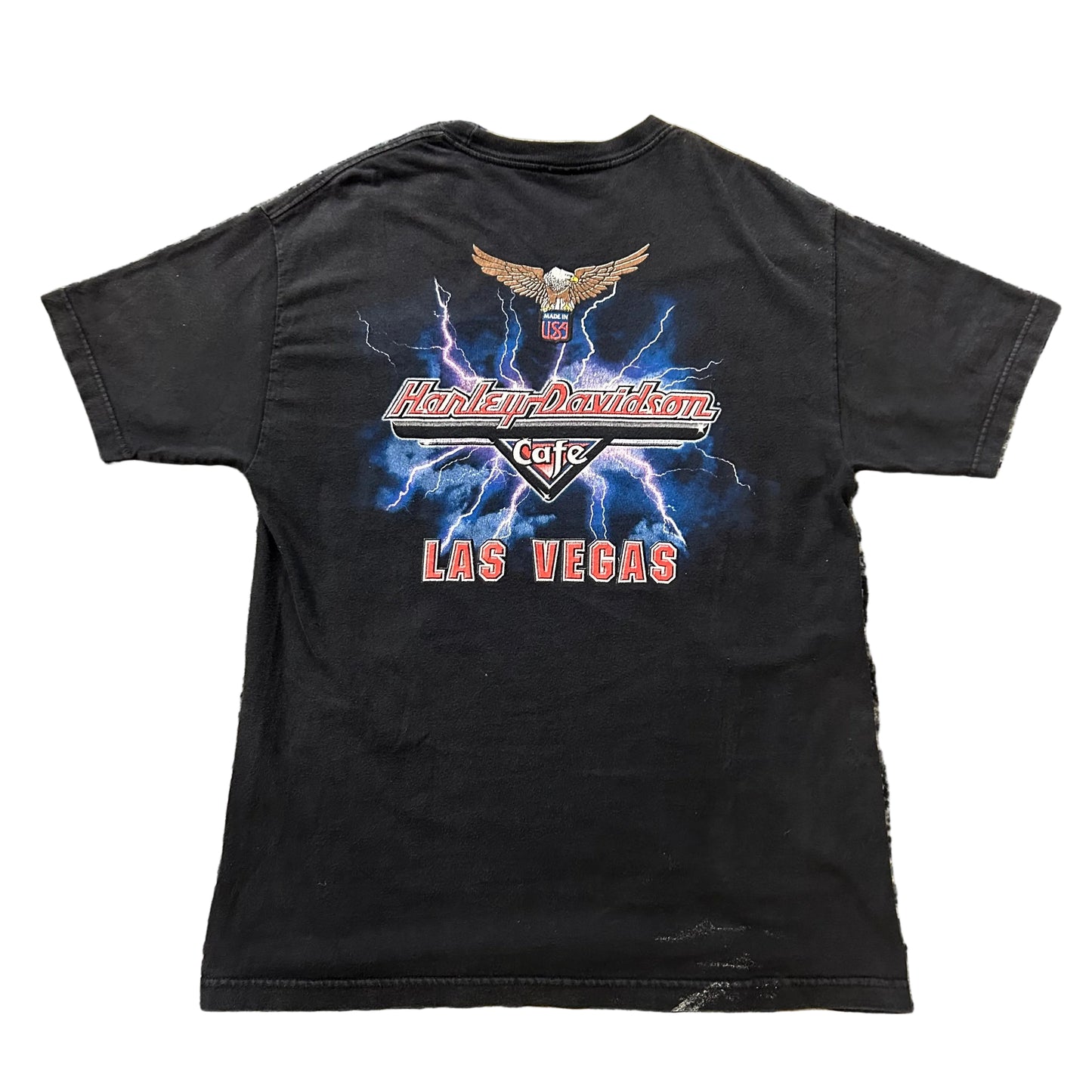 USED Harley Las Vegas Cafe Tee Black