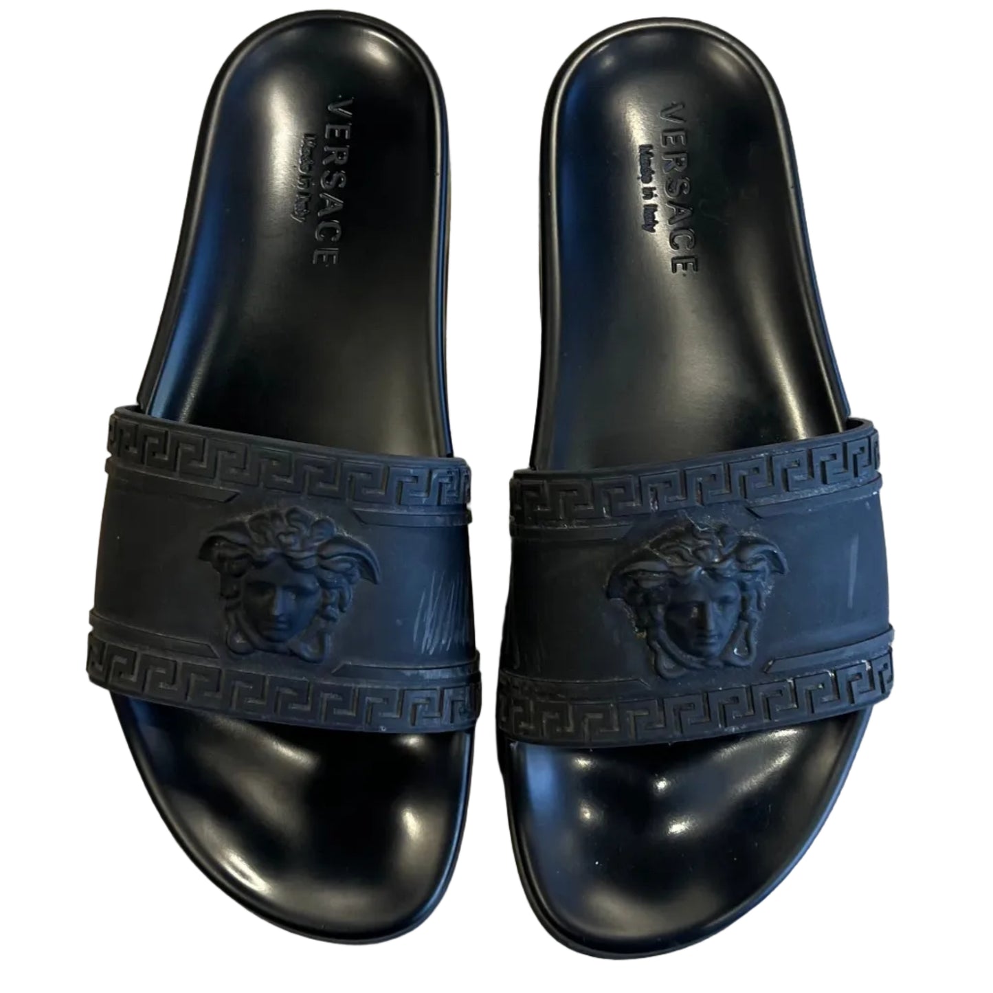 USED NO BOX Versace Slides