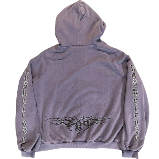 Basketcase Gallery Plaque Thermal Lined Hoodie Navy