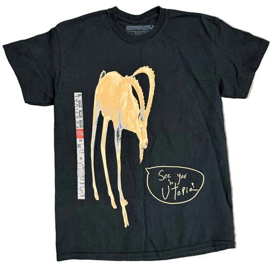 USED Travis Scott Astroworld Festival Goat Tee