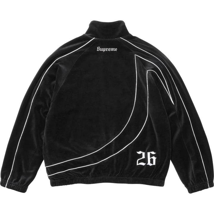 Supreme FW26 Umbro Velour Track Jacket Black