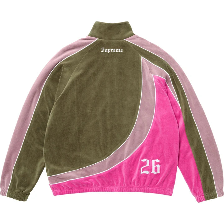 Supreme FW26 Umbro Velour Track Jacket Olive