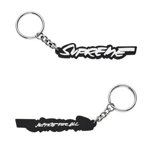 Supreme Futura Logo Keychain Black
