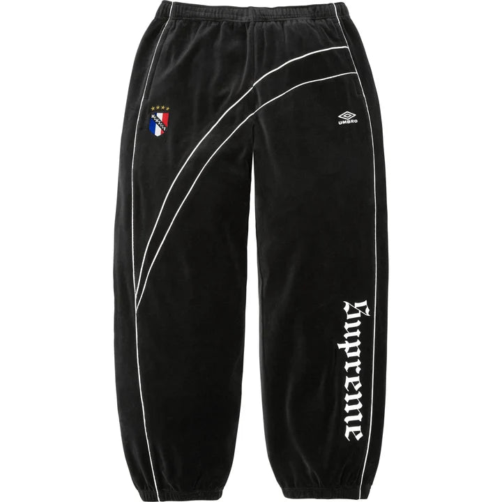 Supreme FW26 Umbro Velour Track Pant Black