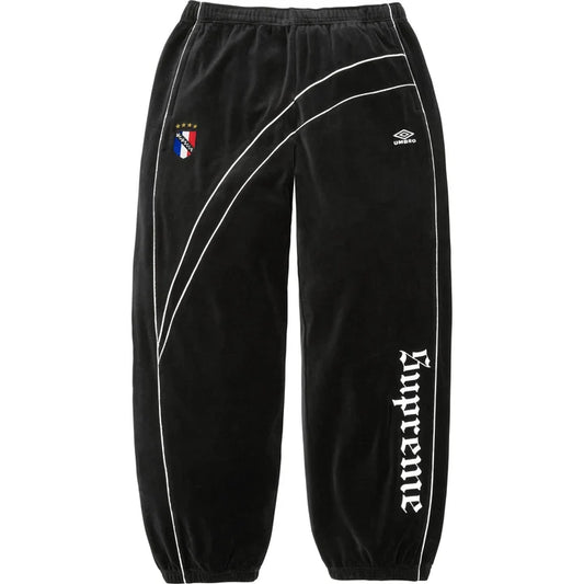 Supreme FW26 Umbro Velour Track Pant Black