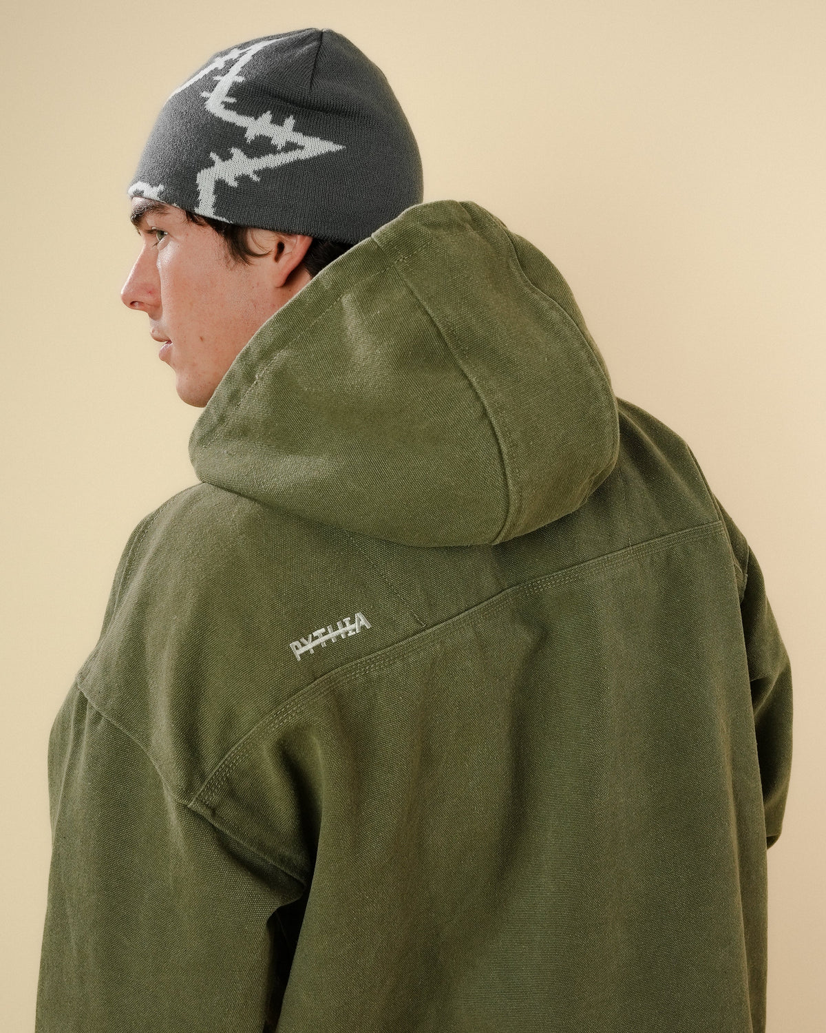 CANVAS WORK JACKET - OLIVE