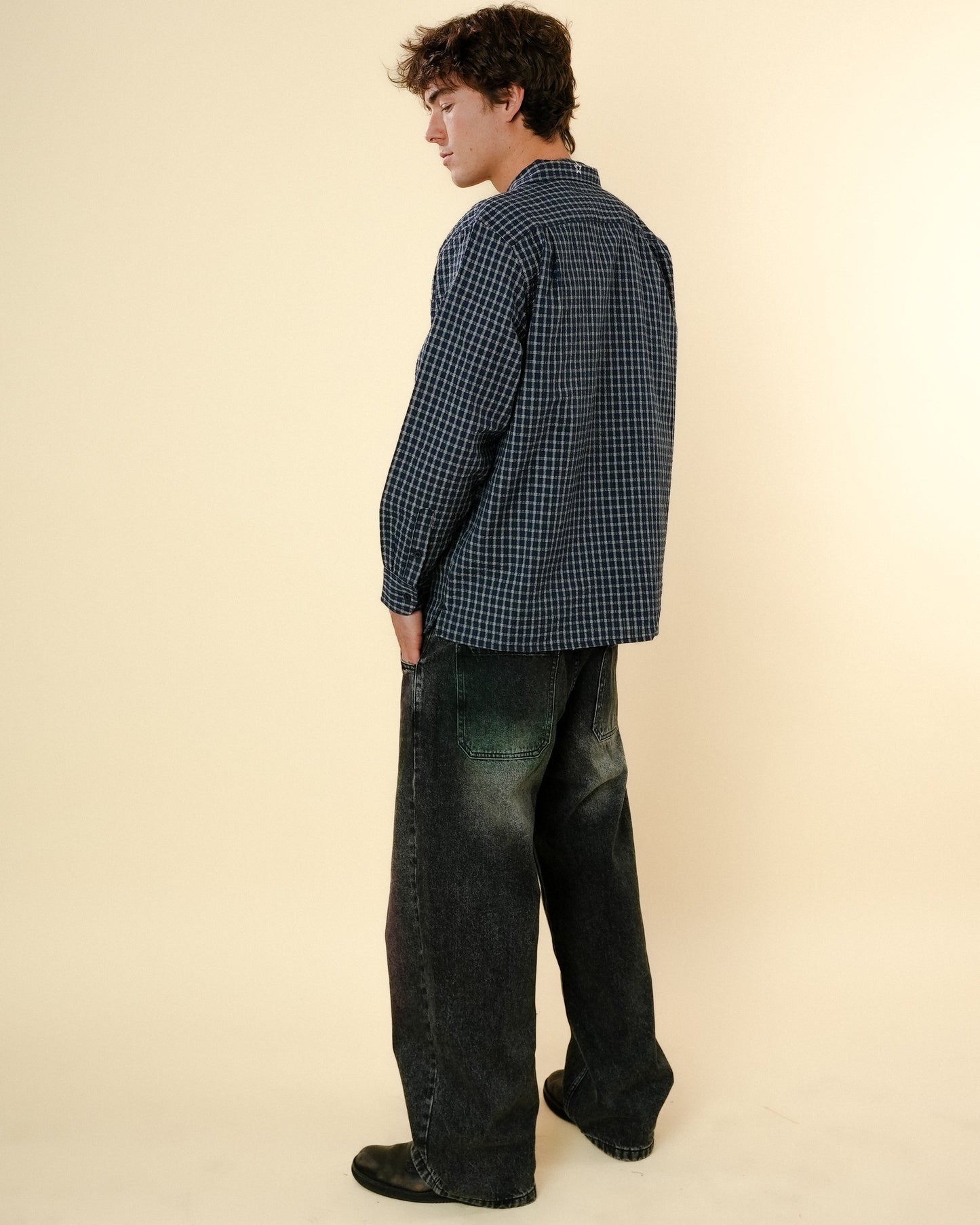 PASTEL DENIM JEANS - BLACK WASH