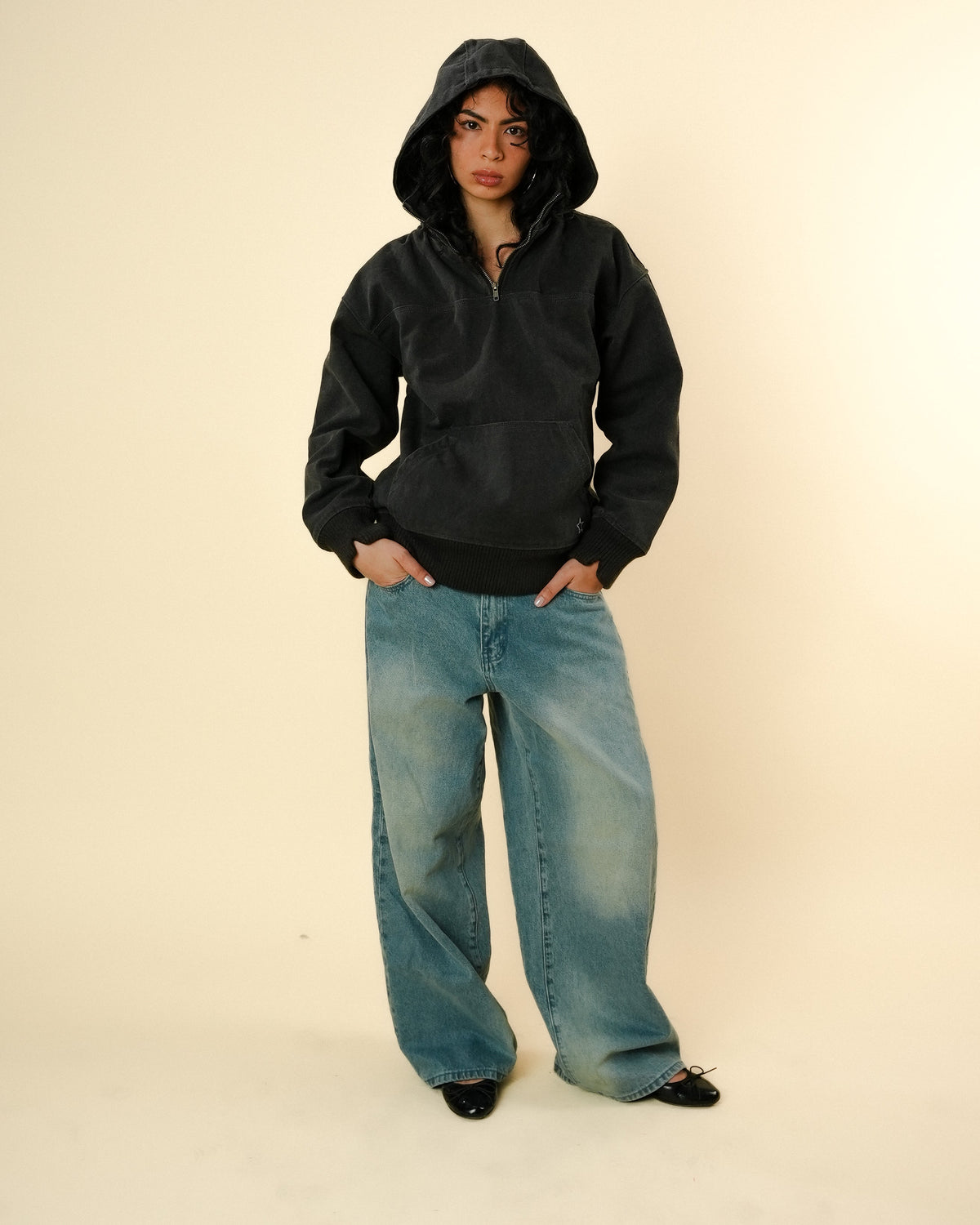 BAGGY TINTED DENIM - LIGHT WASH