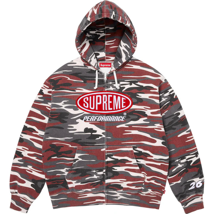 Supreme Performance Zip Up Red Camo
