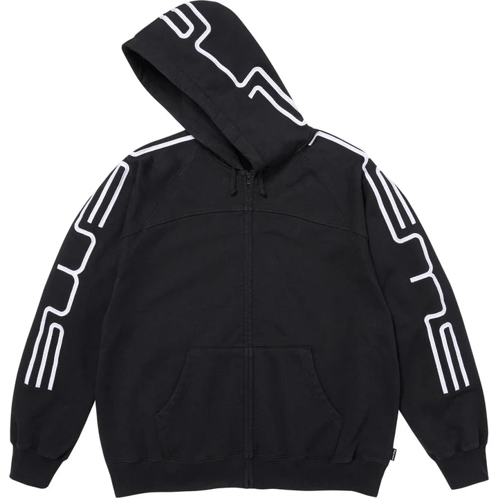 Supreme FW26 Connect Zip Up Hooded Sweatshirt Black