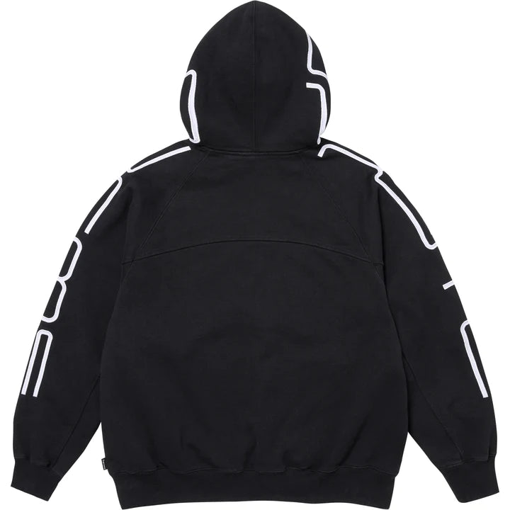 Supreme FW26 Connect Zip Up Hooded Sweatshirt Black