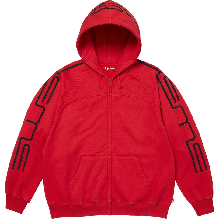 Supreme FW26 Connect Zip Up Hooded Sweatshirt Red