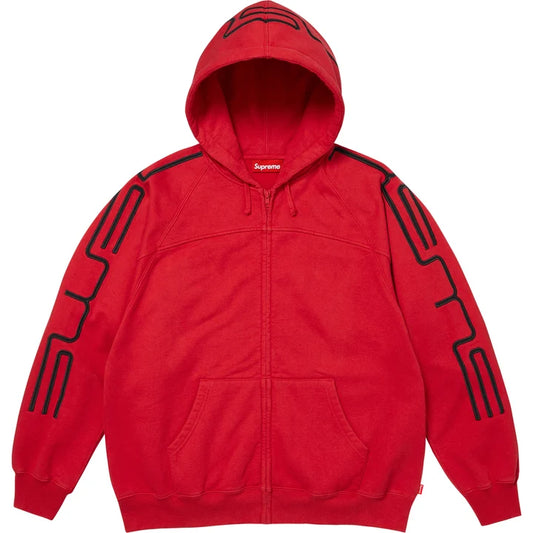 Supreme FW26 Connect Zip Up Hooded Sweatshirt Red
