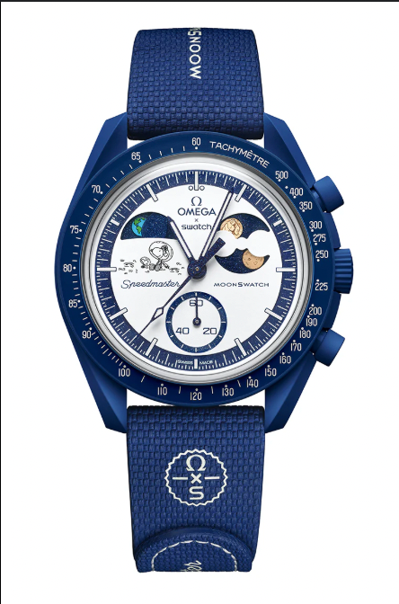 Swatch x Omega Bioceramic Moonswatch Mission To Earthphase Moonshine Snoopy Gold (Hunters Moon)