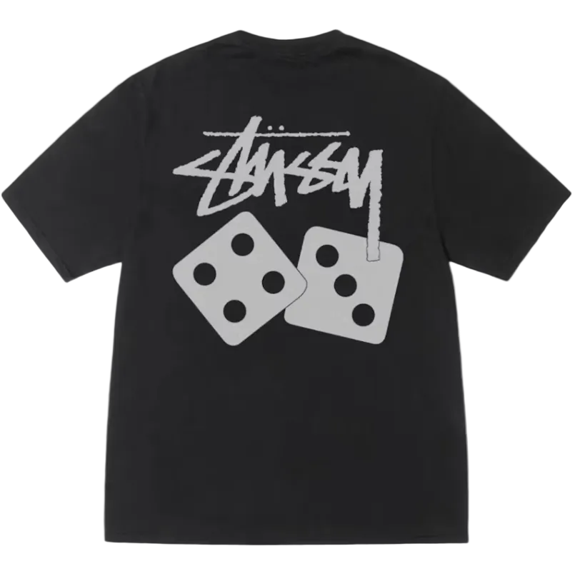 Stussy Pigment Dyed Dice Tee Black