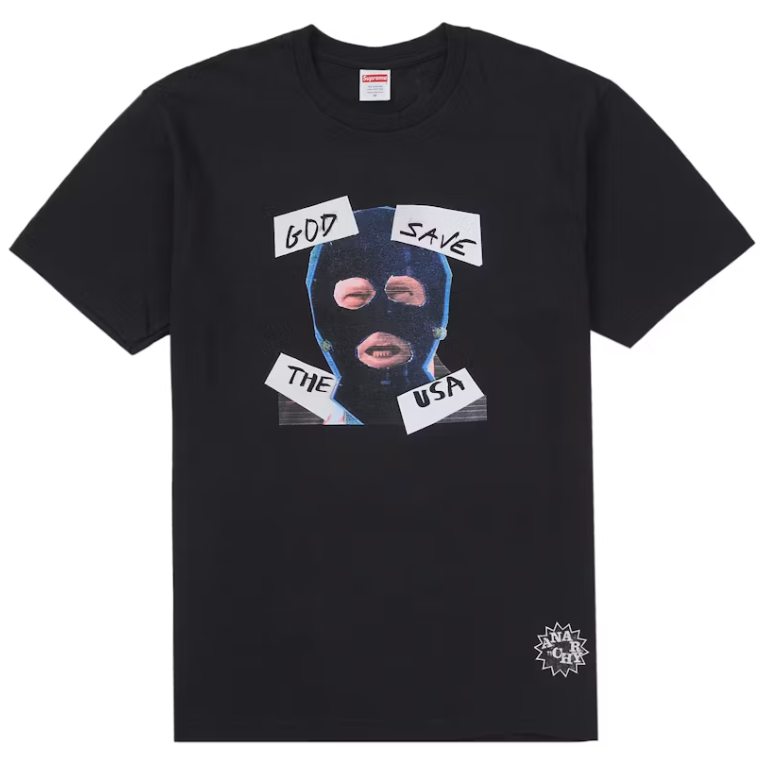 Supreme God Save Us Tee Black