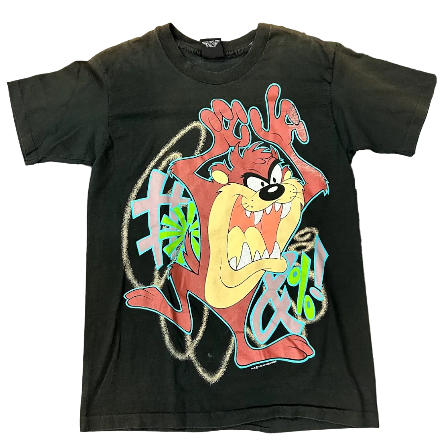 Vintage Taz 93 Spaz Tee Black
