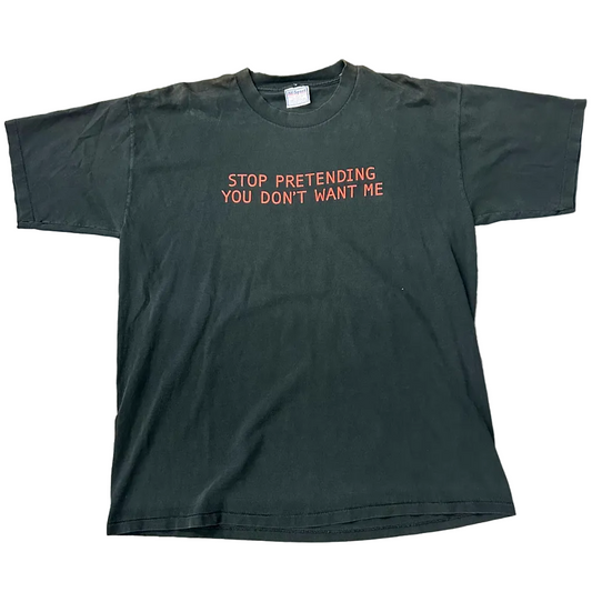 Vintage Want Me Tee Black