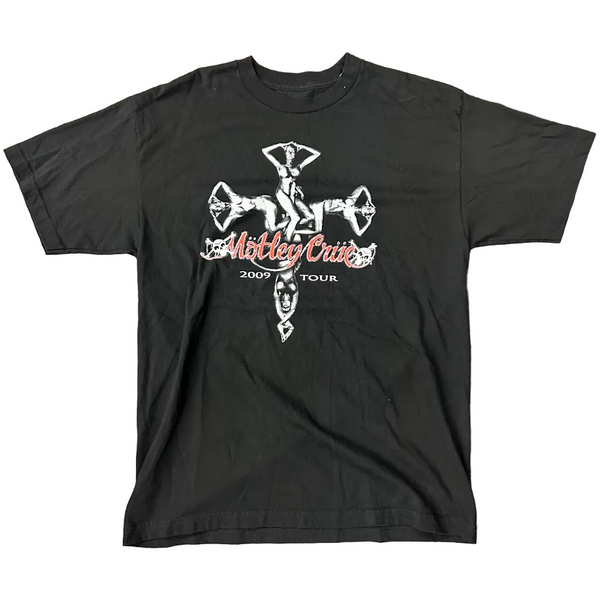 Vintage Motley Crue 2009 Iron Cross Tee Black