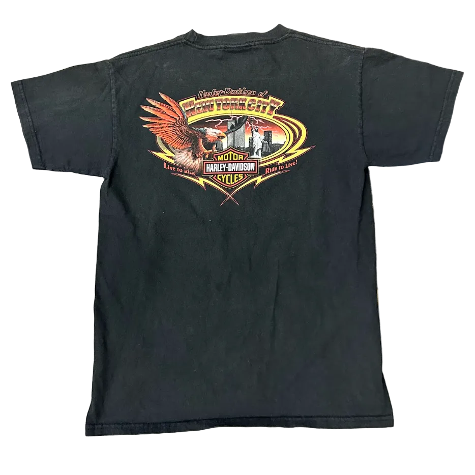 Vintage Harley Davidson NYC Tee Black