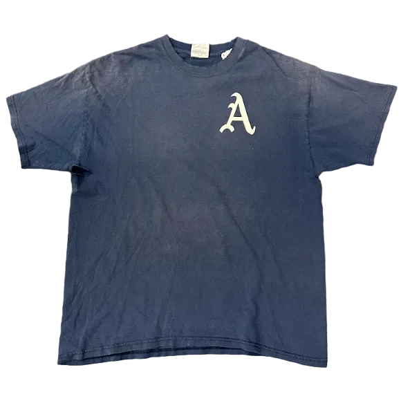 Vintage A Faded Thrashed Tee Navy