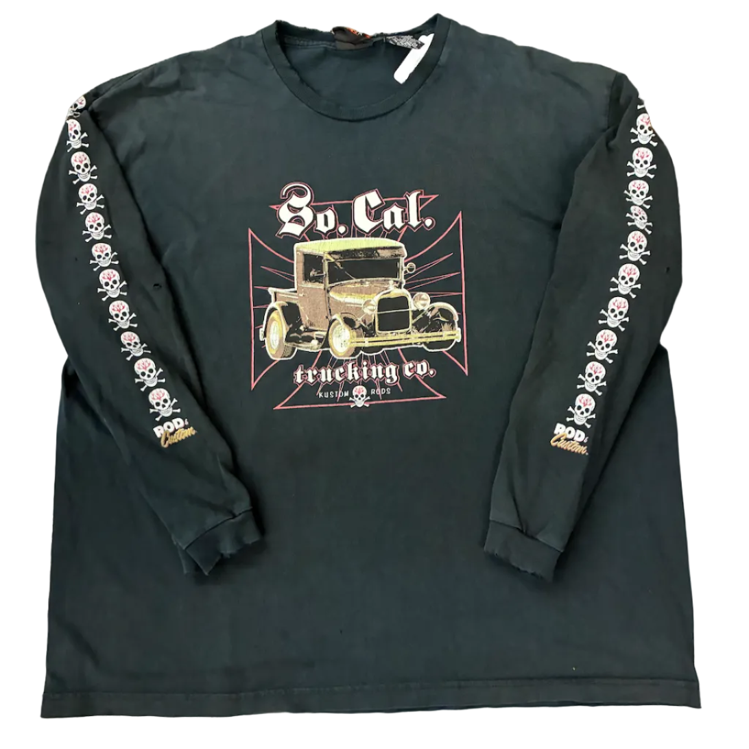 Vintage So Cal Trucking LS Tee Black