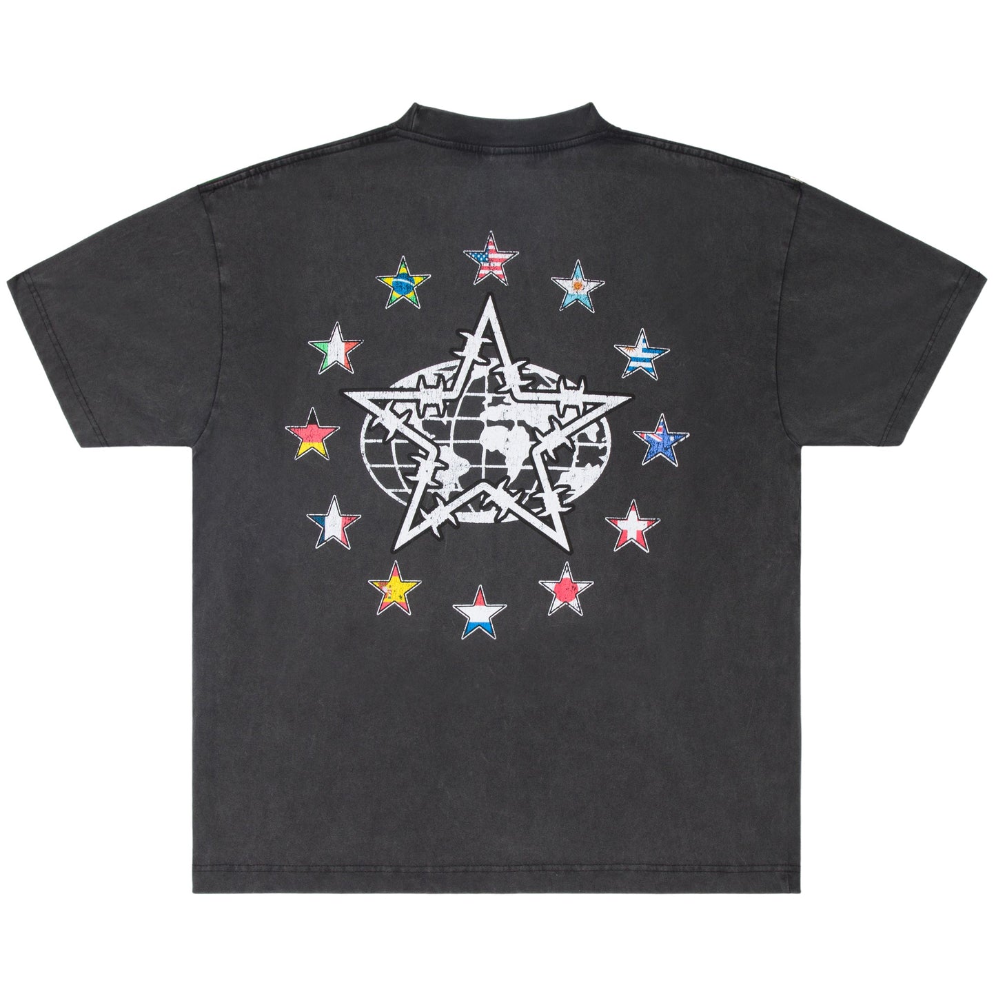 WORLD CUP TEE - WASHED BLACK