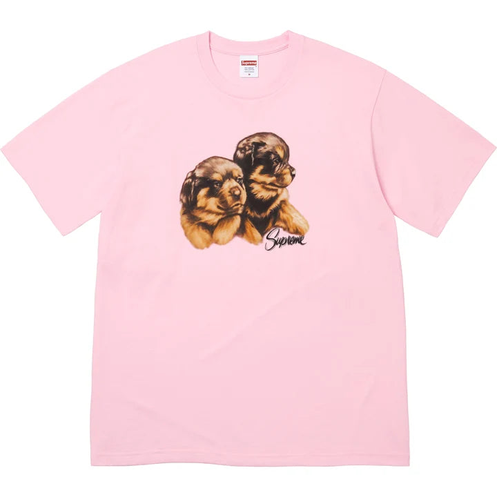 Supreme FW26 Puppies Tee Pink