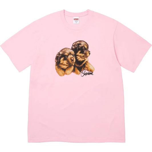 Supreme FW26 Puppies Tee Pink