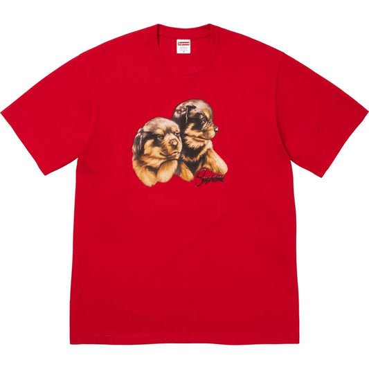 Supreme FW26 Puppies Tee Red