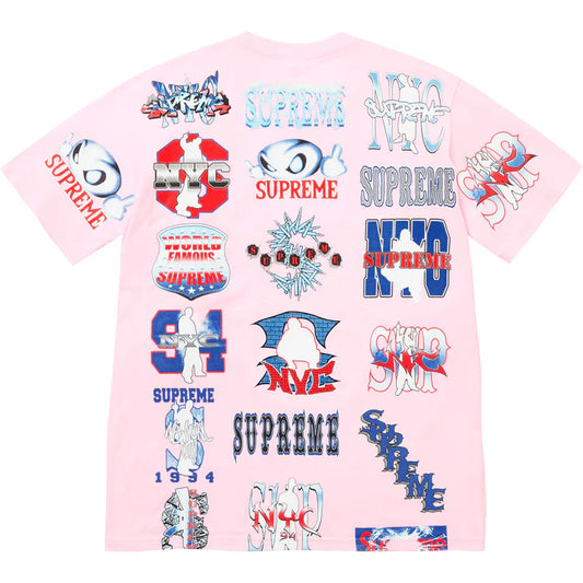 Supreme SS26 Flash Tee Pink
