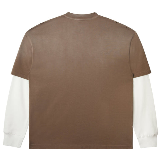 TWOFER WAFFLE LONG-SLEEVE - VINTAGE BROWN