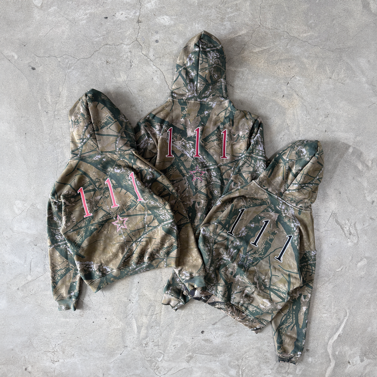 CAMO 111 ZIP HOODIE - PINK
