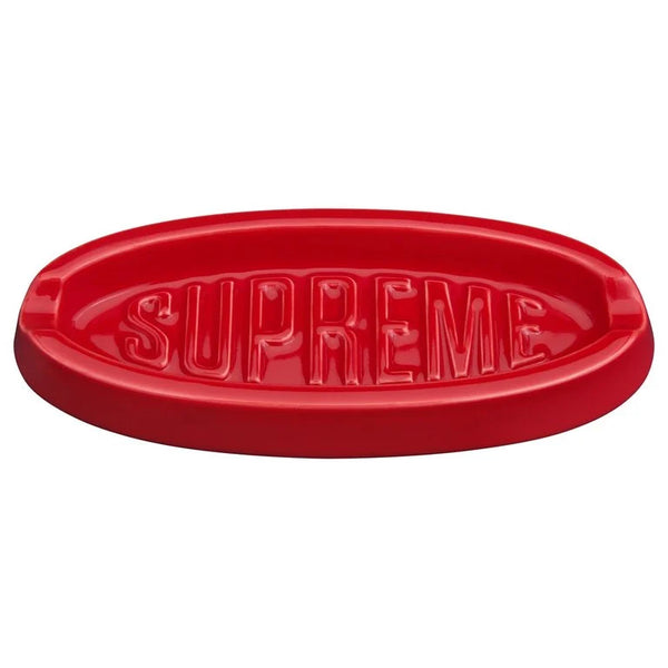 小物入れ Supreme Oval Tray Red Ceramic Tray Supreme Oval Tray Red – The Drop